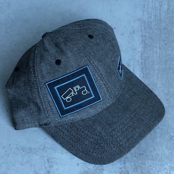 Big Truck Trucker Hat Chambray Gunmetal Grey Snap Back - Picture 3 of 10